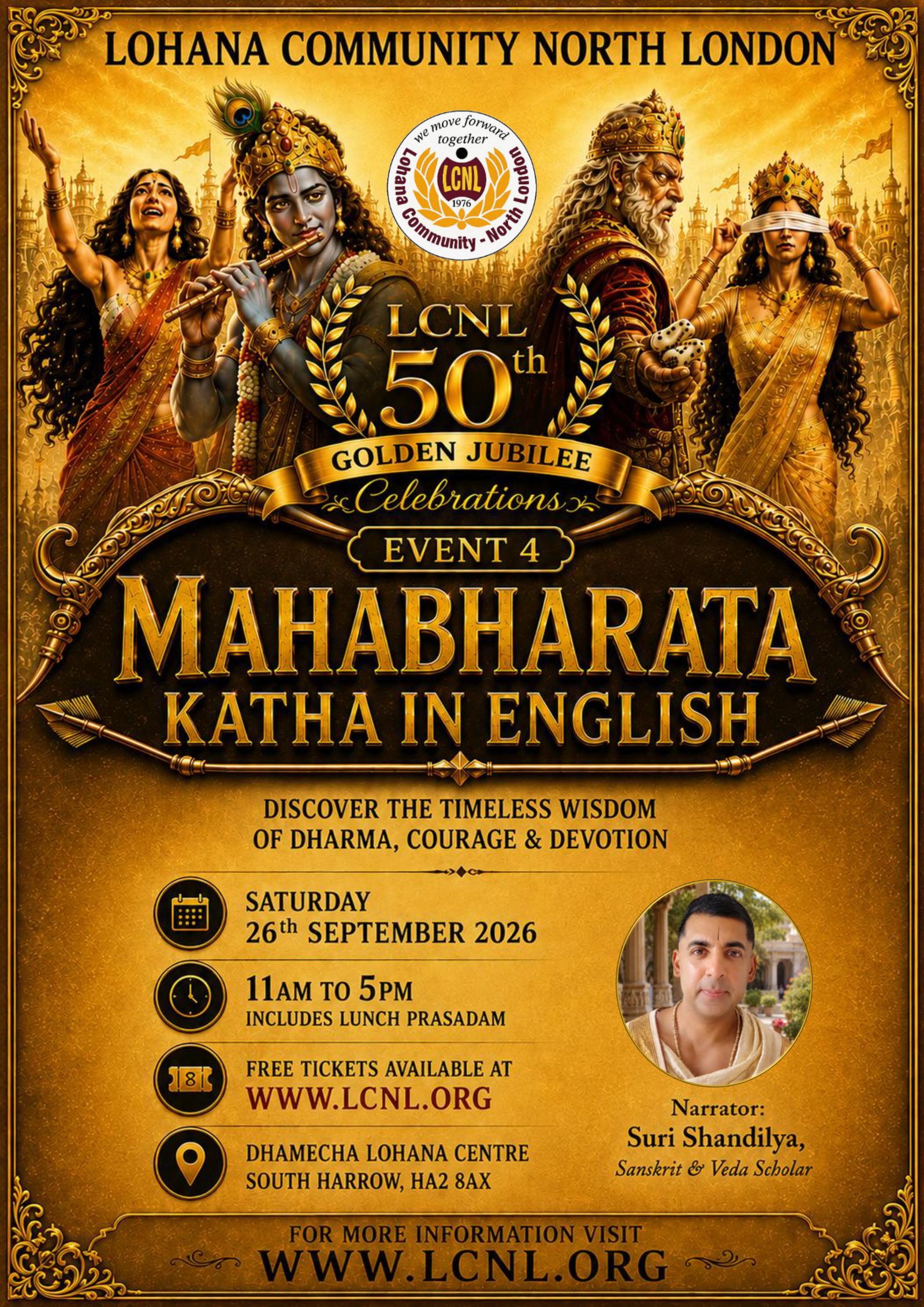 Golden Jubilee - Mahabharata Katha (In English)